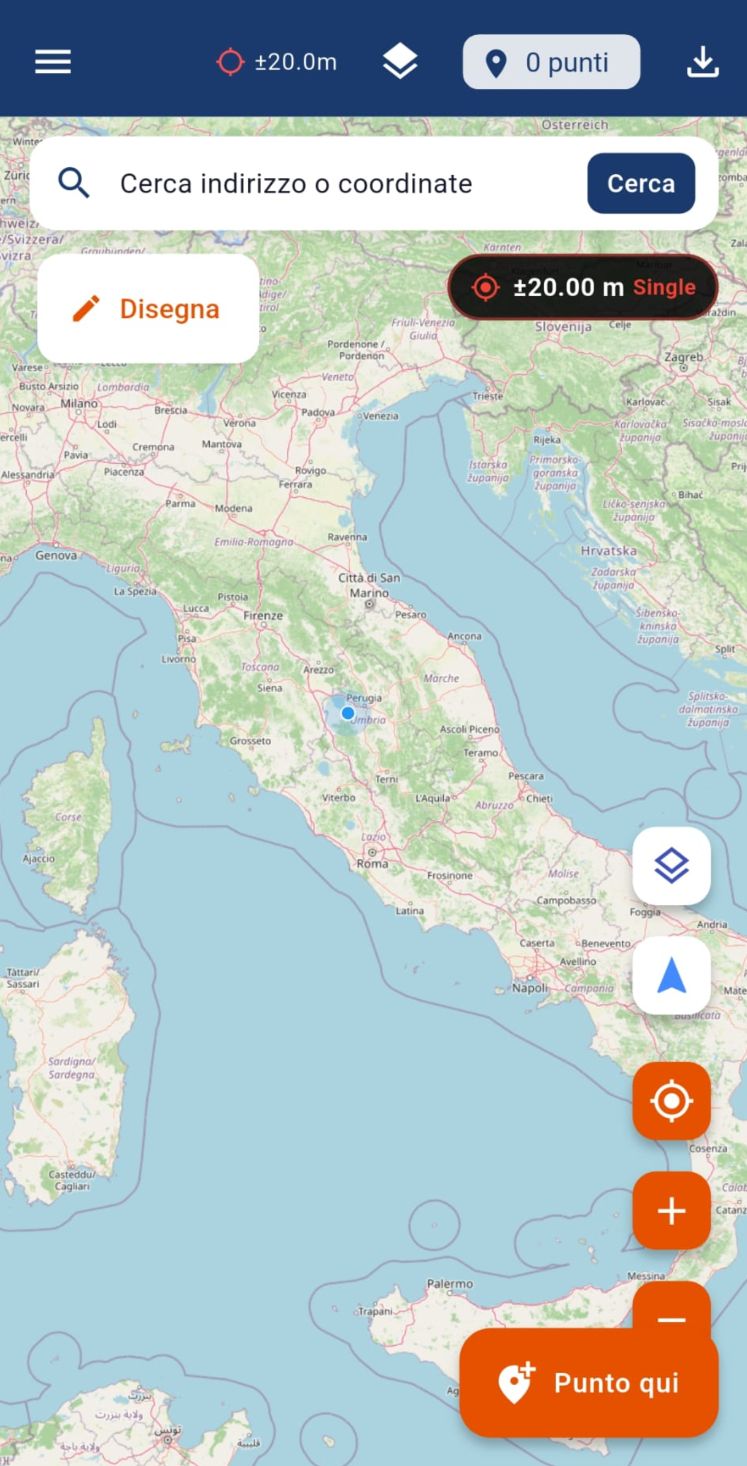 Interfaccia Mappa Base